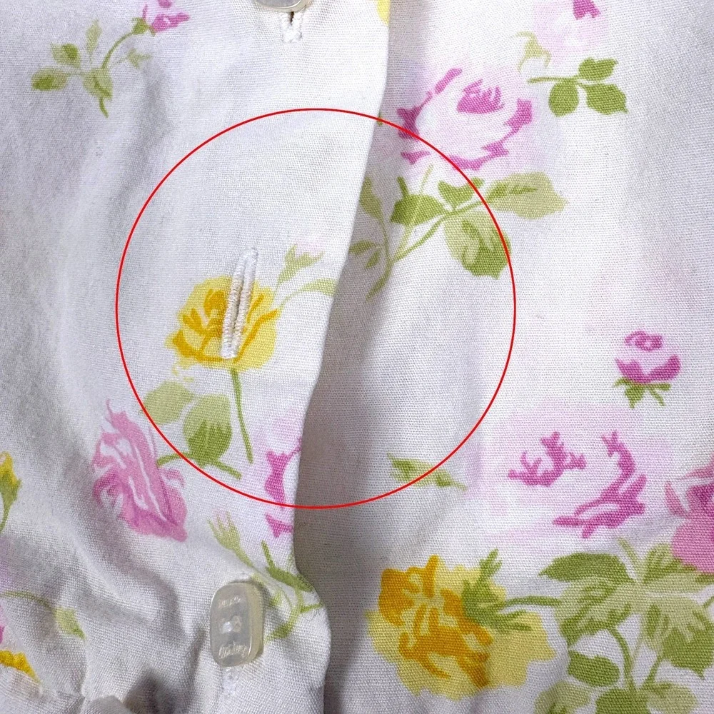 VTG Laura Ashley Floral Tie Back Dress Girls Sz 3T White Pink Cottage‎ Garden